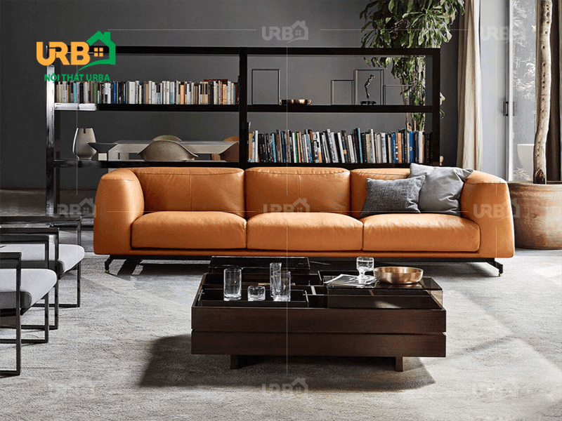 Thiết kế đơn giản, bền bỉ của mẫu sofa văng da mã 050 (2)