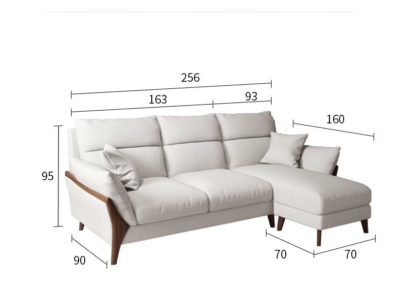 Sofa góc nỉ Mã 4011 3