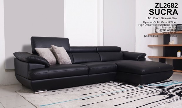 sofa phòng khách màu đen