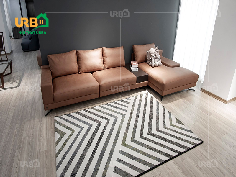 Thiết kế sofa da 5064 hiện đại, độc đáo