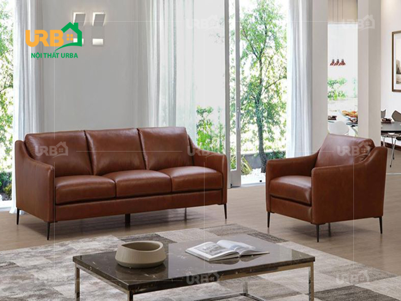 Ý tưởng bày trí sofa văng da cho không gian phòng khách ấn tượng4