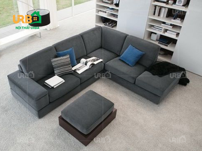 sofa phòng khách hiện đại vải nỉ