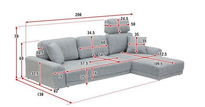 Sofa phòng khách và 3 kích thước cơ bản khi lựa chọn mua sofa 1