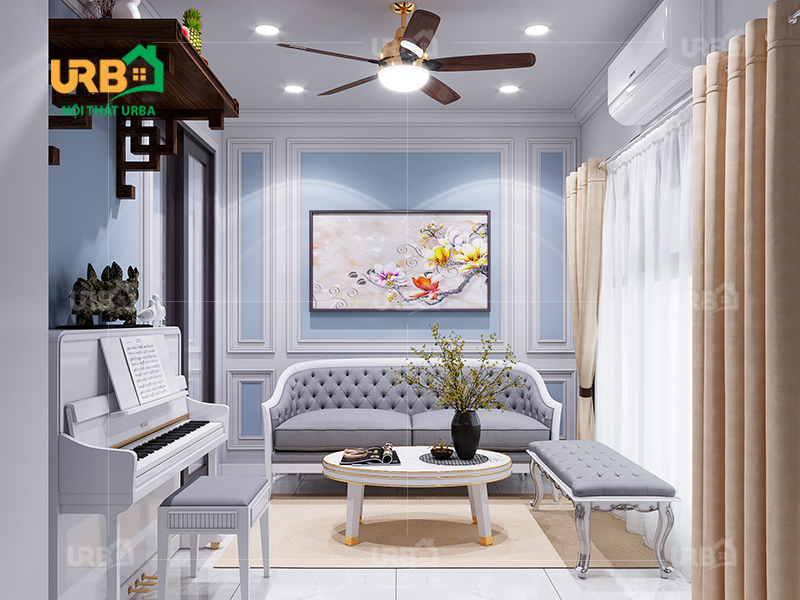 Sofa tân cổ điển và 10 nguyên tắc phối màu với sơn tường 3