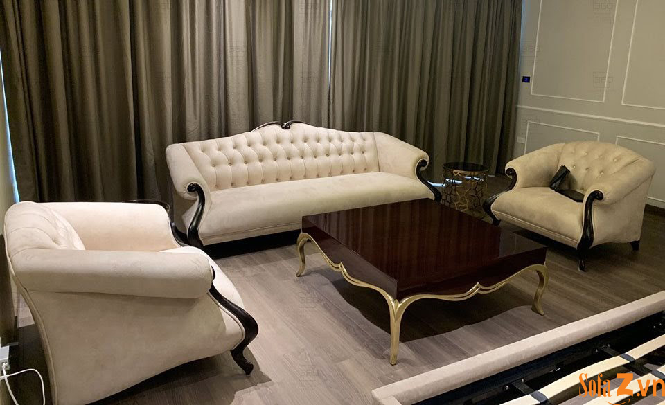 Sofa da đẹp- Giải pháp thông minh cho phòng khách chung cư?